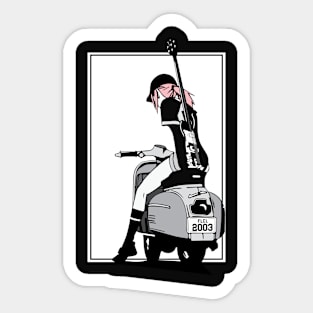 Haruko - Vespa Sticker